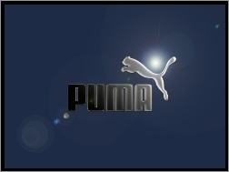 Tło, Logo, Puma, Nazwa, Niebieskie